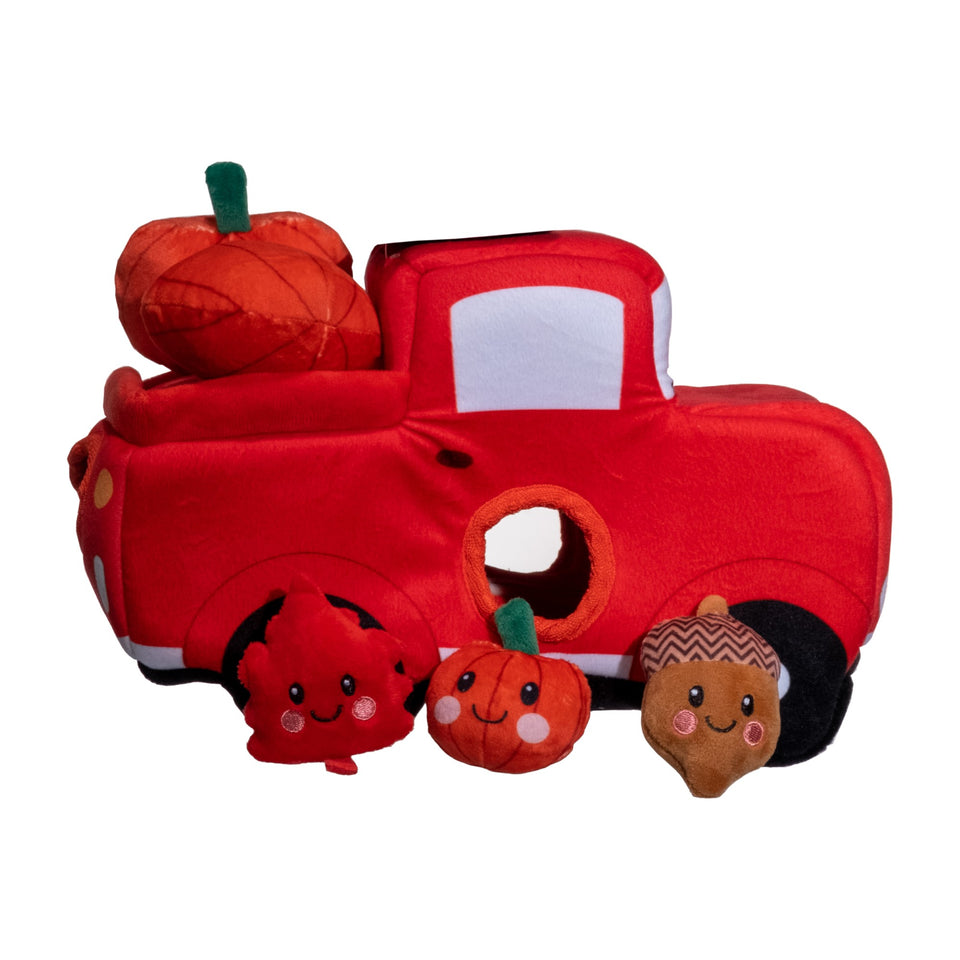 Fall Festival Truck W/Three Removable Squeaker Toys