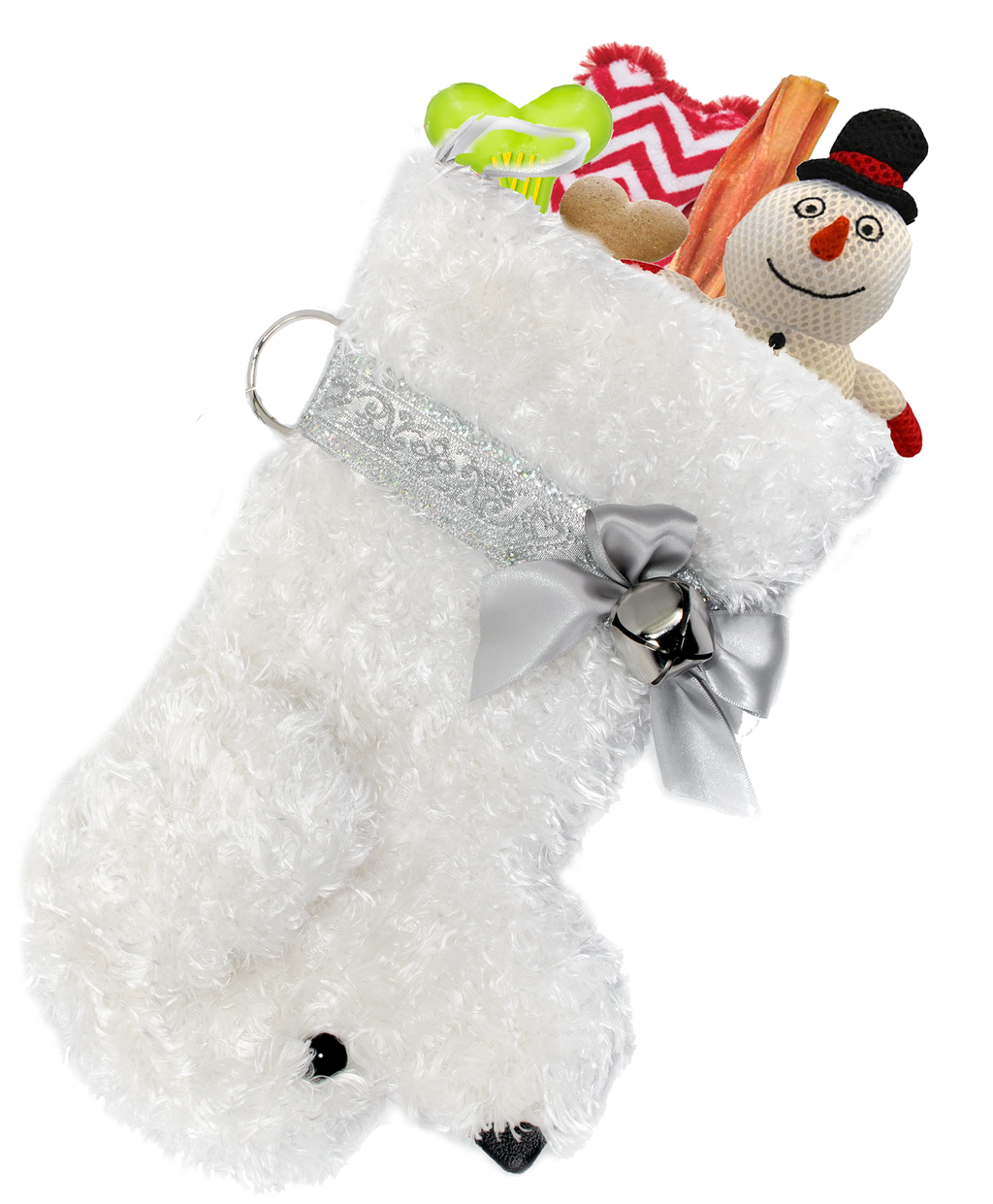 Snowball White Dog Christmas Stocking– Pronk! Pets
