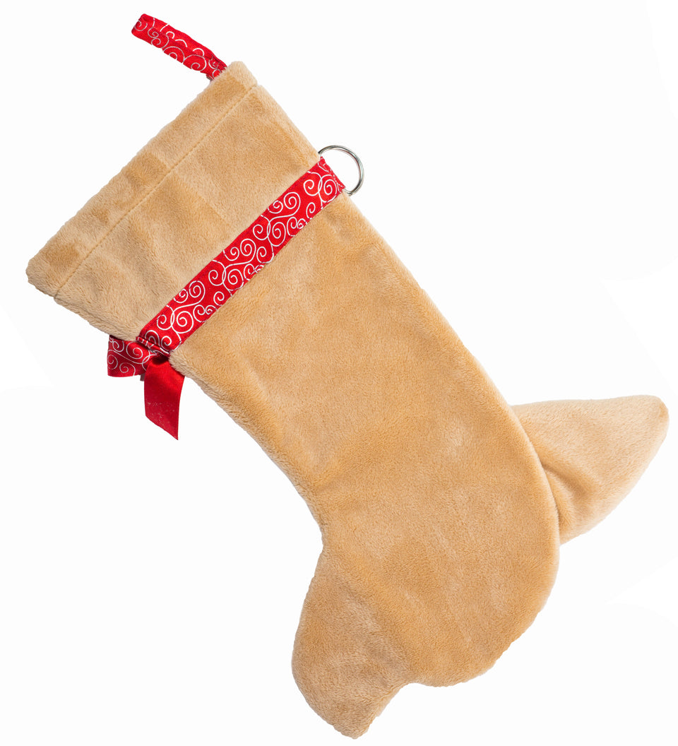 This Chihuahua Christmas dog stocking is the perfect gift for stuffing toys and treats into to spoil your fur baby for Christmas, or whatever holiday you celebrate!