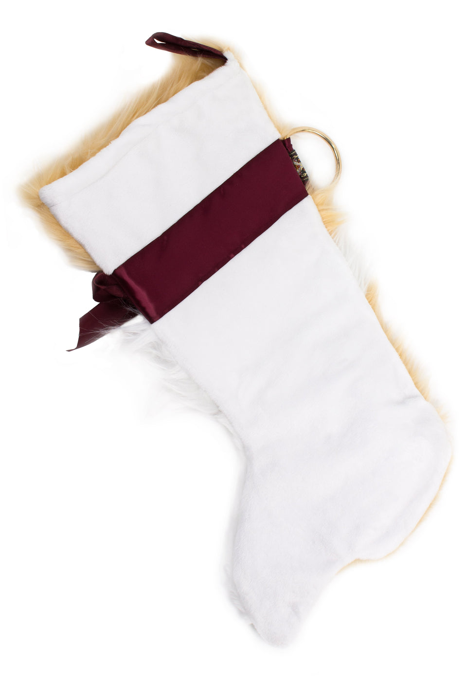This Corgi shaped dog Christmas stocking is perfect for stuffing toys and treats into to spoil your fur baby for Christmas, or whatever holiday you celebrate!