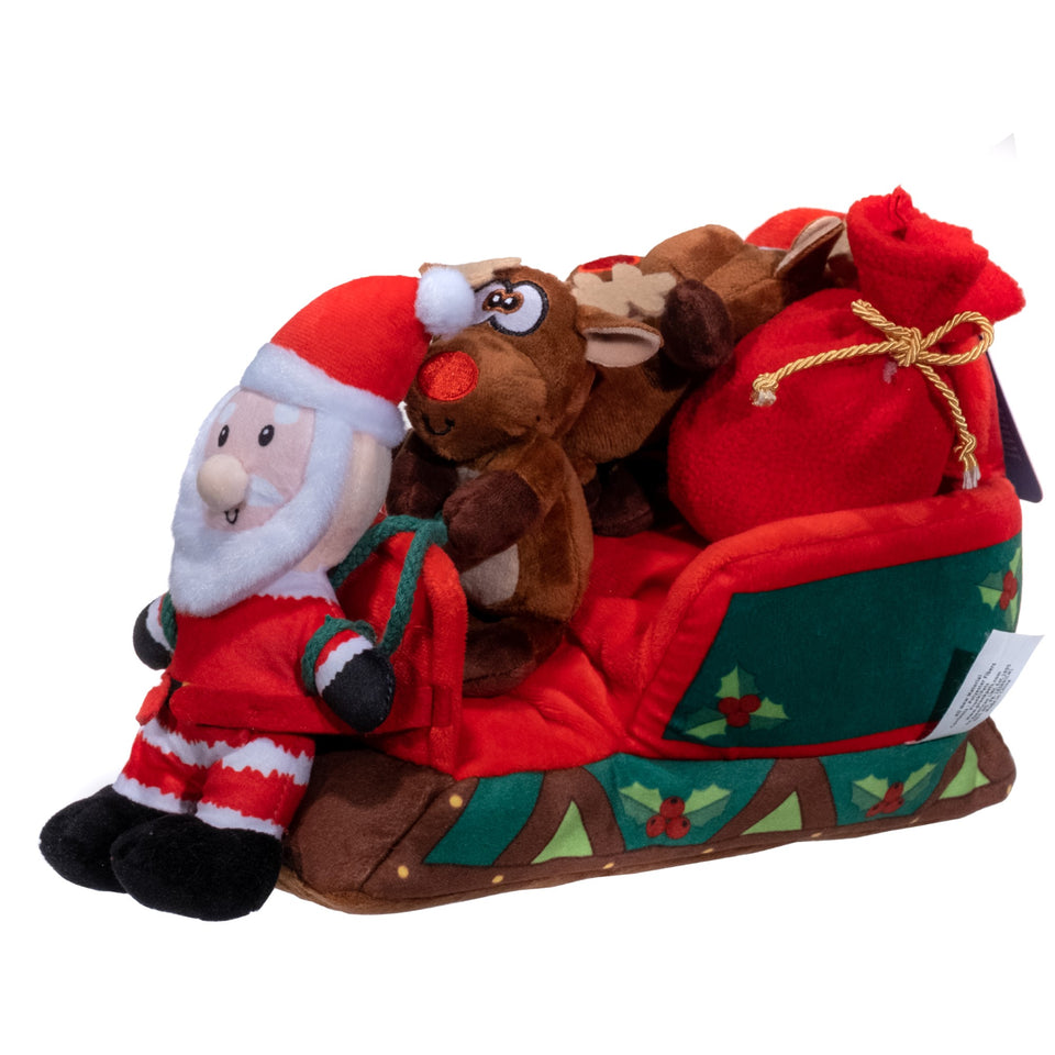 Flip Flop Sled: Santa Pulling Reindeer