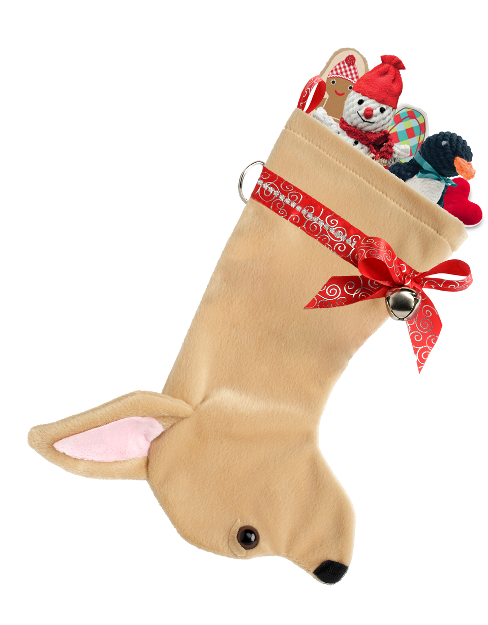 This Chihuahua dog Christmas stocking is the perfect gift for stuffing toys and treats into to spoil your fur baby for Christmas, or whatever holiday you celebrate!