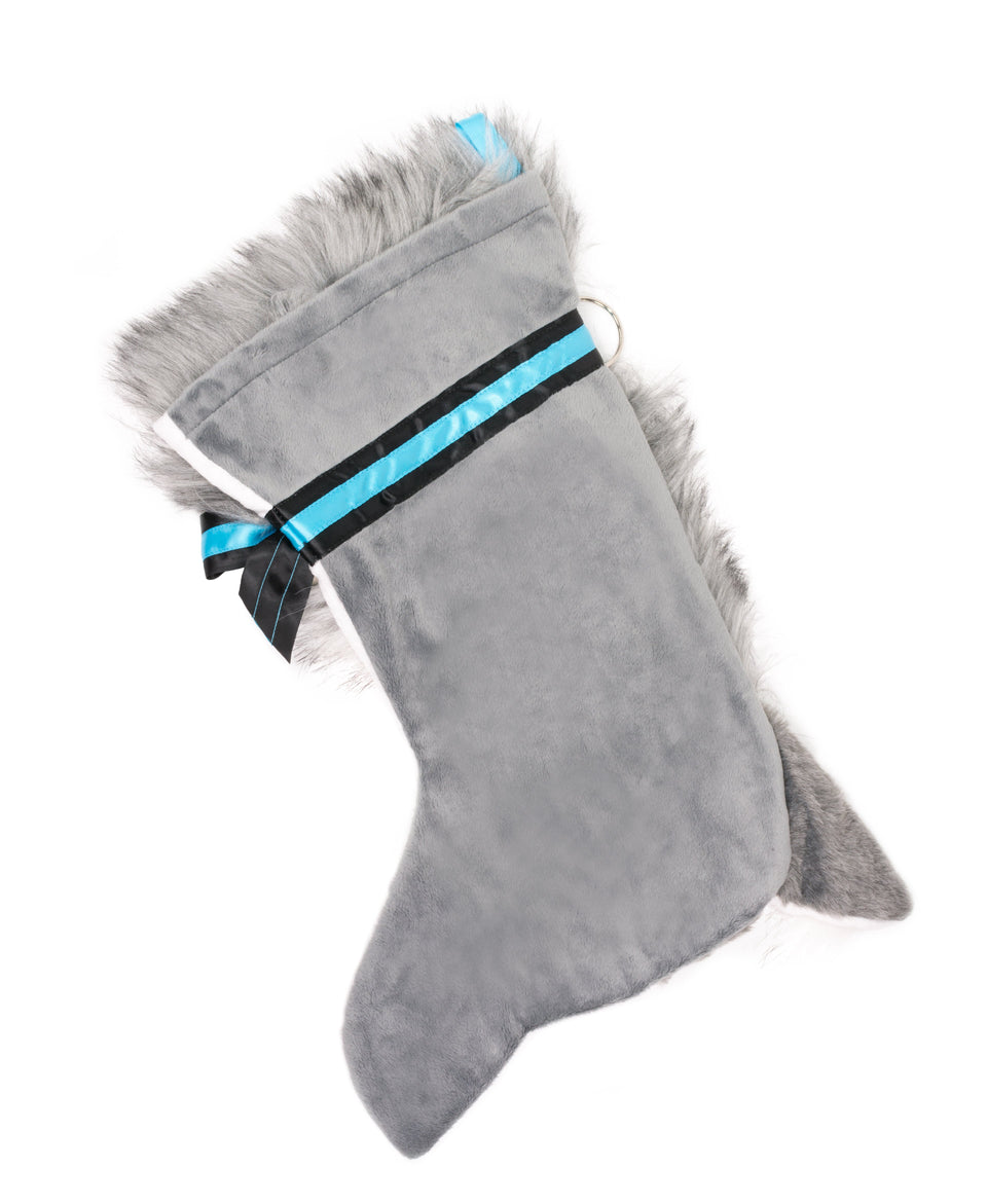 This Husky dog shaped Christmas stocking is perfect for stuffing toys and treats into to spoil your fur baby for Christmas, or whatever holiday you celebrate!