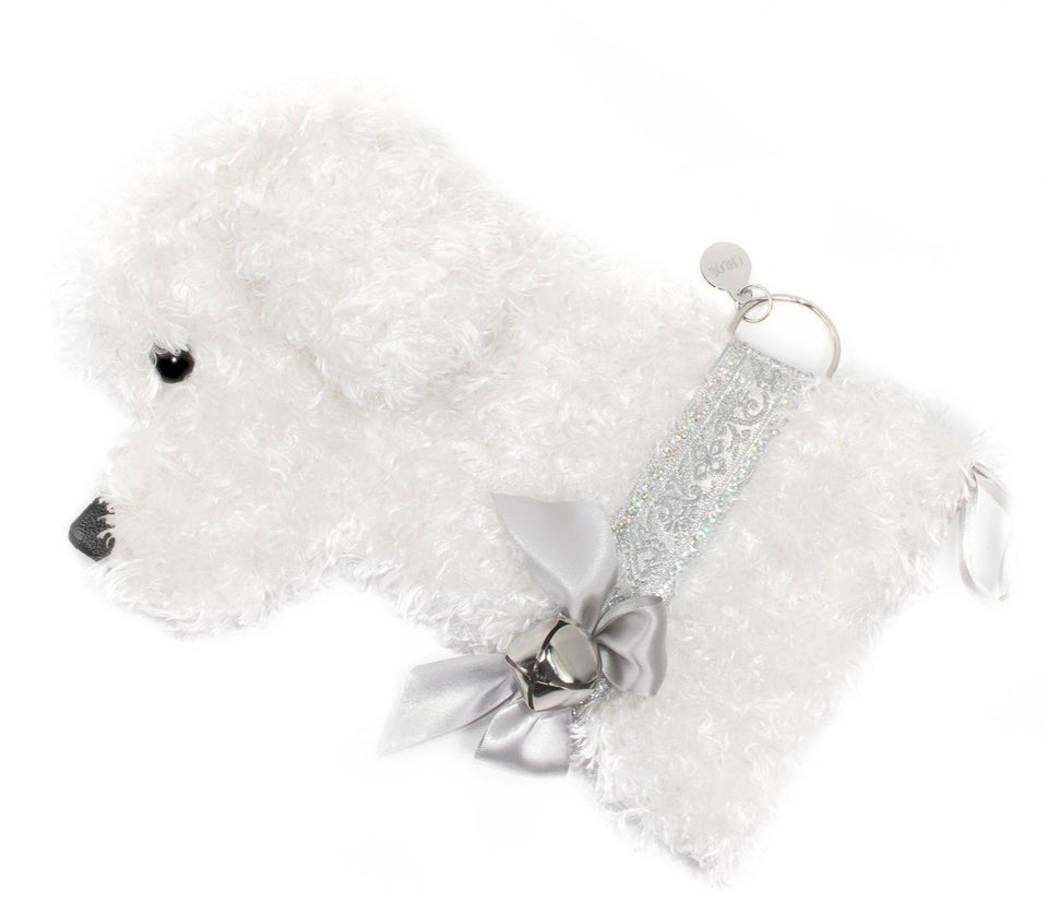 "Snowball" White Dog Christmas Stocking